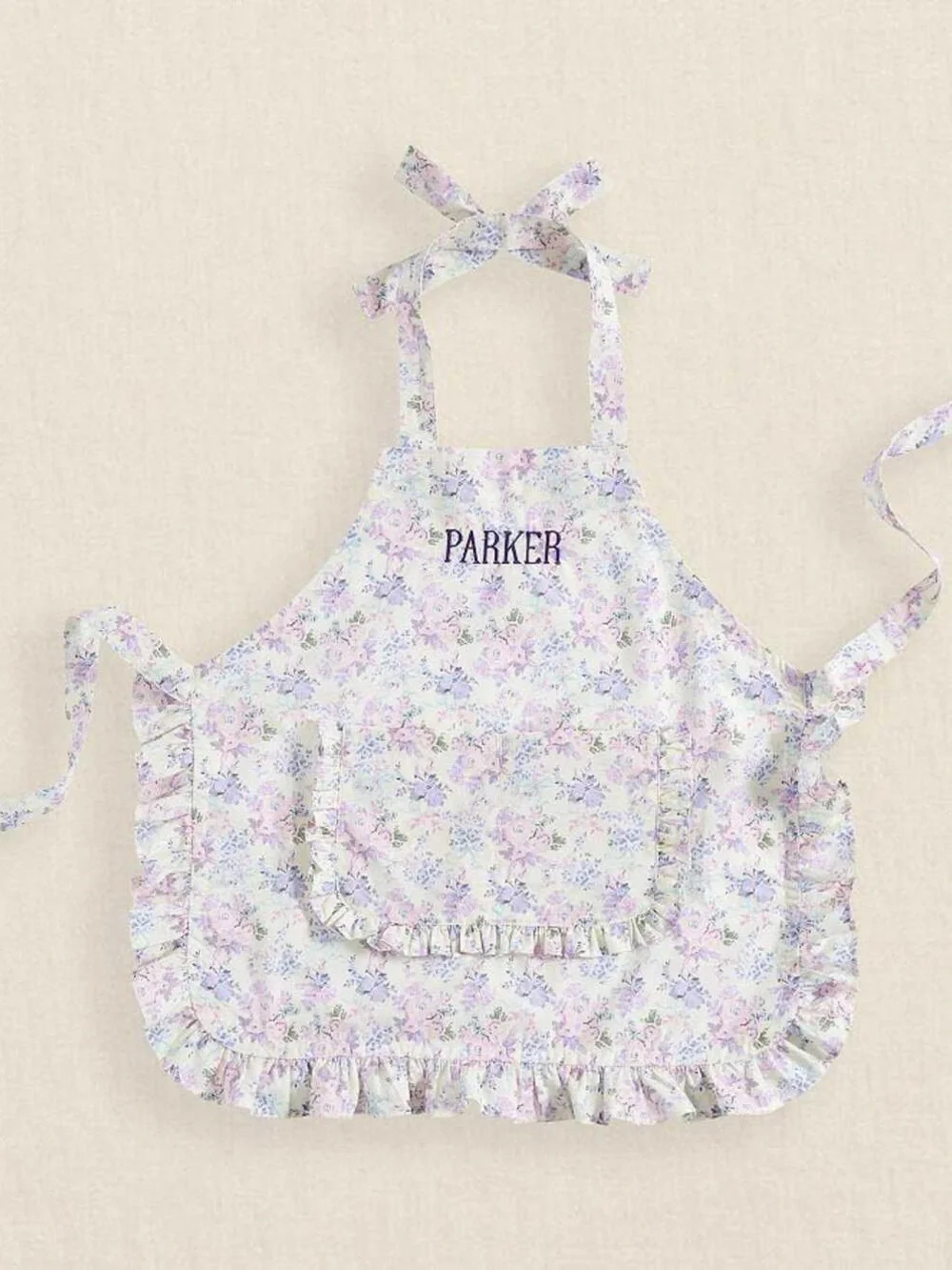 New Pottery Barn kids Loveshack Fancy Apron. Embroidered with the name “Violet”